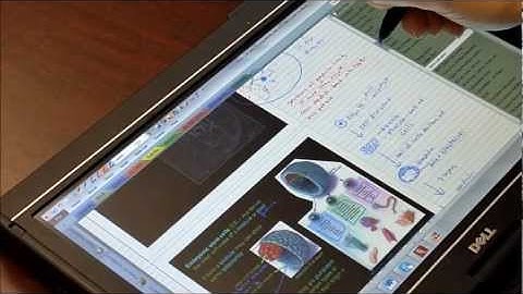 Trinity student demonstrates N-trig DuoSense pen and multi-touch.wmv