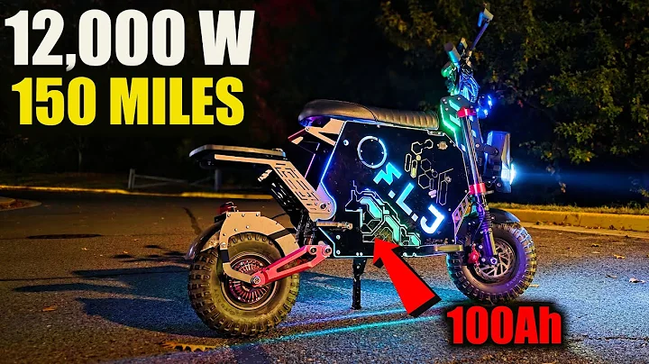 The World's Biggest Battery Pocket E-bike: FLJ F14 72V 12000W 100Ah Electric Scooter/eMoto Review