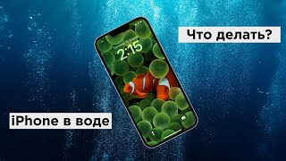 Айфон упал в воду: что делать? Все о водонепроницаемости iPhone