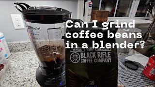Can I grind coffee beans in a blender?
