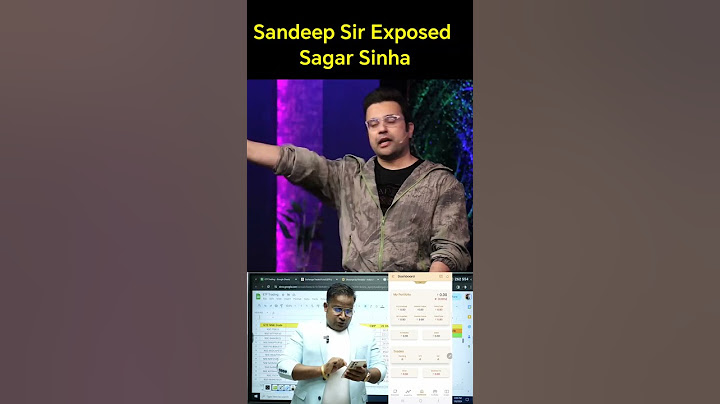 Sandeep Maheshwari Exposed Sagar Sinha and Trading Expert SCAM #exposed