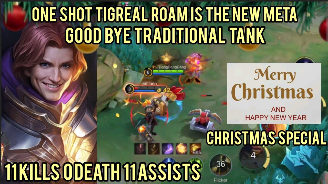 One Shot DAMAGE TIGREAL Roam Is The New META! Bye Bye Tank Tigreal | MLBB | Mobilelegends |