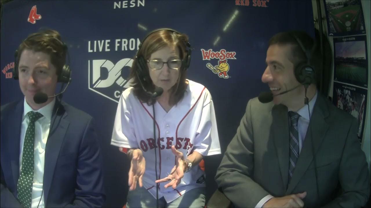 President Dr. Nancy Niemi joins the NESN Broadcasters at the Worcester