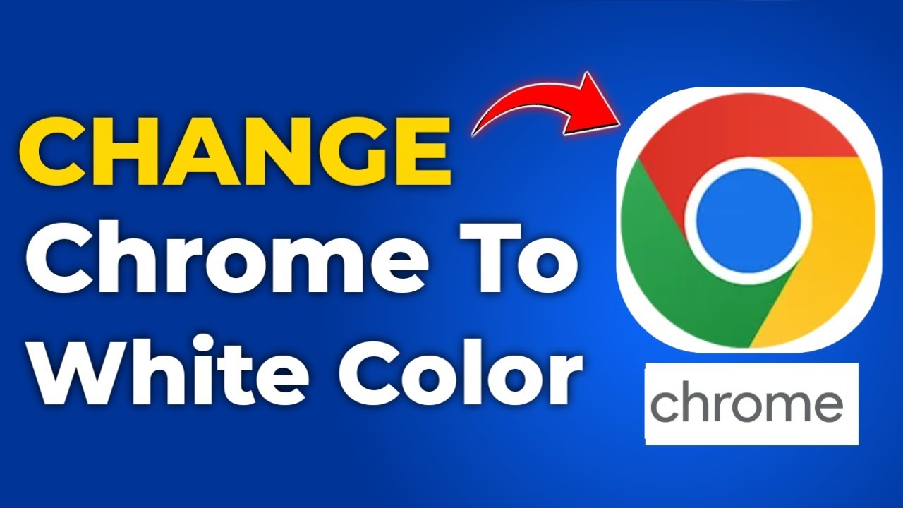 How To Change Color From Black To White On Chrome - (Full Working ...