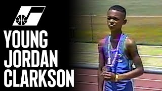 Jordan Clarkson watches THROWBACK track footage 📼 | UTAH JAZZ Information