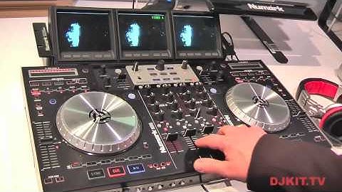 Numark NS6 DJ Controller with the VM03 Mk2 Triple Video Display @ Namm 2012 DJKIT.TV