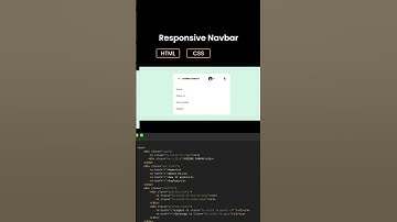 "Build a Responsive Navbar in 60 Seconds! #ResponsiveNavbar #WebDevelopment #HTMLCSS #FrontendDev"