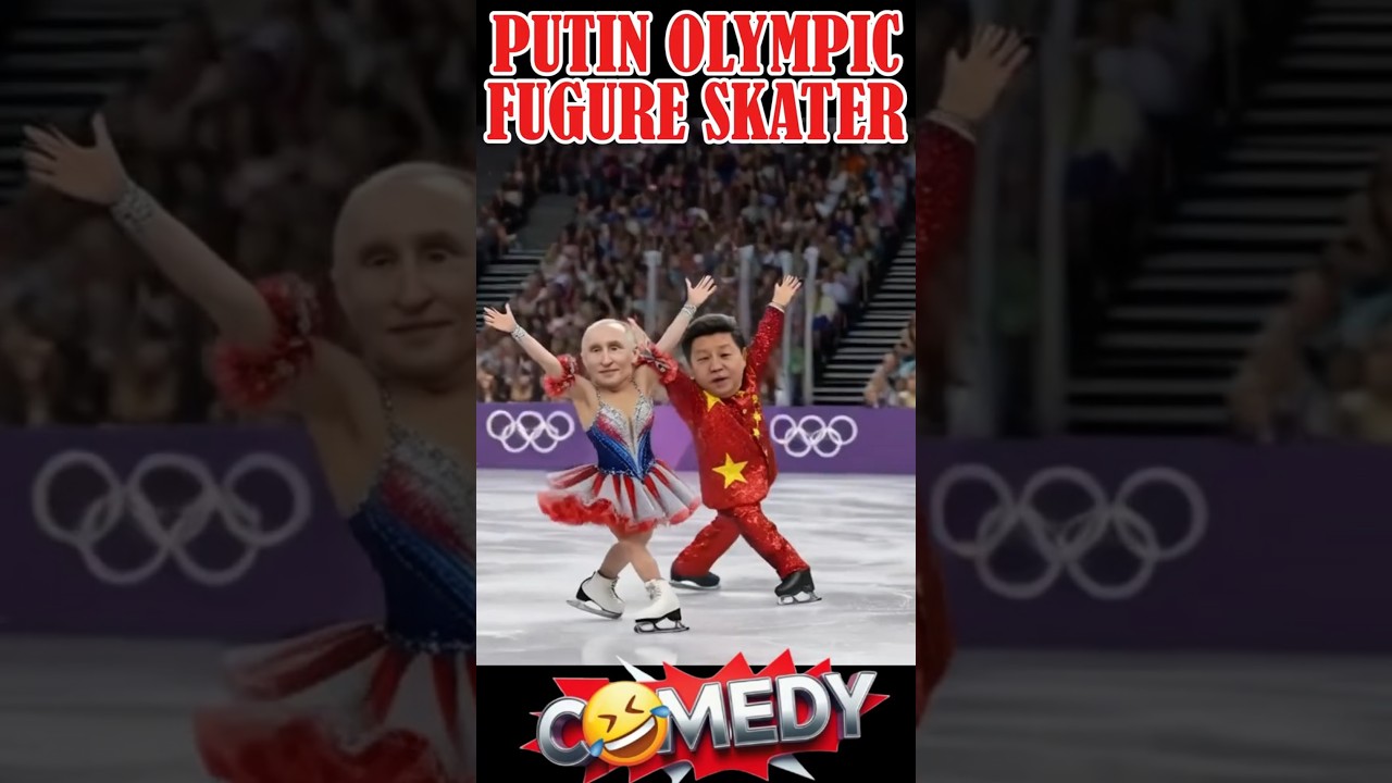 Putin China Olympic Figure Ice Skating Champion Political Humor Satire Funny Parody Comedy Sketch