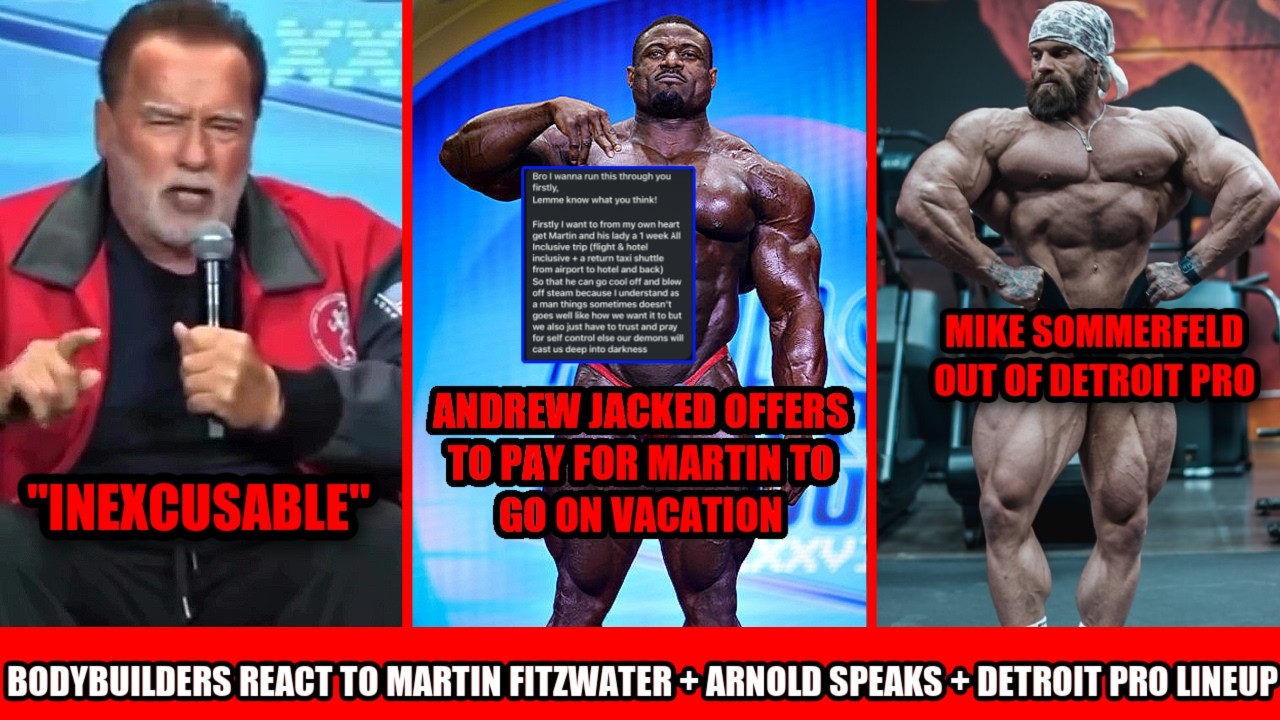 Andrew Jacked Offers Martin a Paid Vacation + Bodybuilders React to Martin + Arnold Speaks on Posing