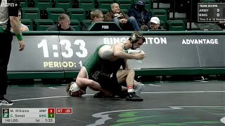 149lbs Matt Williams (Army) vs Caleb Sweet (Binghamton)