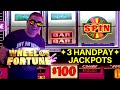 $100 A Spin Wheel Of Fortune !✦3 HANDPAY JACKPOTS✦ On Slots | High Limit CLEOPATRA 2 Handpay Jackpot