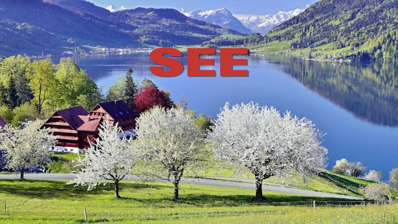 Beautiful Ägerisee Lake Walk in Zug, Switzerland