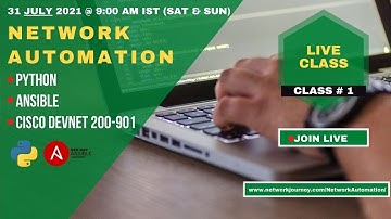 ✅Class#1/2: [Weekend Batch] : PYTHON FOR NETWORK ENGINEERS (with Cisco DEVNET)  || Trainer: Sagar Dh