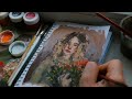 Gouache portrait speedpaint | Портрет гуашью, спидпеинт 💕