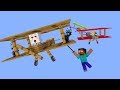 Monster School : Driving Airplane - Minecraft Animation