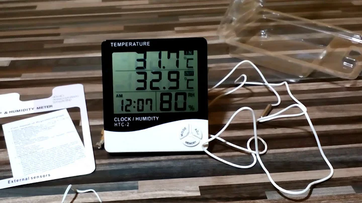 Mesurez la température et l'humidité avec l'hygromètre HTC2