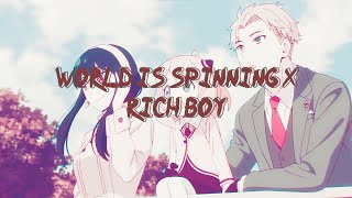 World is spinning x Rich boy (Spy x family edit) This is 4K Anime