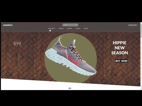 Shoe website interface | #html #css #javascript #ecommercewebsite