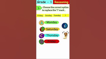 [Logical reasoning in Tamil] Replace the question mark with correct option  [Grade 1] #shorts