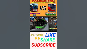 bus simulator Evo vs bus simulator ultimate india comparison  #comparison