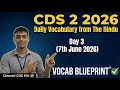 CDS 2 2026 Strategy: Daily Vocabulary from The Hindu (Day 3) | CDS English Tricks|NDA 2026 tricks