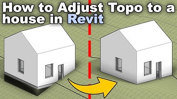How to Adjust Topography / Site to the Building in Revit Tutorial