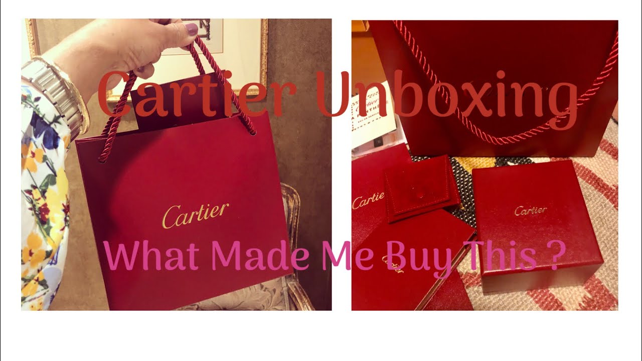 cartier trinity ring unboxing