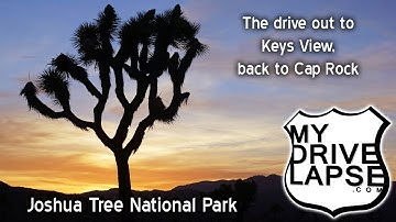 Scenic drive to Keys View, Joshua Tree National Park