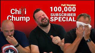 Eating insanely hot chicken wings! 100,000 Subscriber Special (Full version)