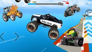 Spiderman car racing_monster truck stunt car  extreme simulator car racing 😱😱