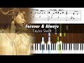 Taylor Swift Forever Always Piano Version Accurate Piano Tutorial With Sheet Music mp3