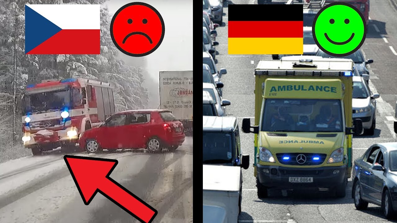 Jak reagují lidé na modré majáky v různých zemích světa