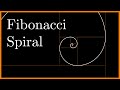 Short animations fibonacci spiral  animated by mathing