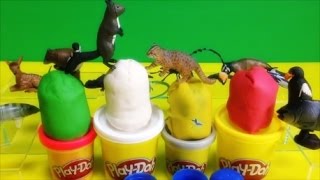 Play Doh Surprise Eggs Mini Animals - Play Doh Egg Animal Toy