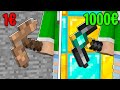PICCONE NOOB DA 1€ VS PICCONE PRO DA 1000000€ su MINECRAFT!