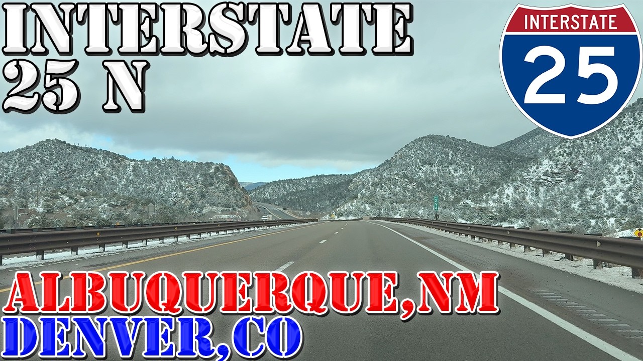I-25 North - Albuquerque NM to Denver CO - 4K Highway Drive