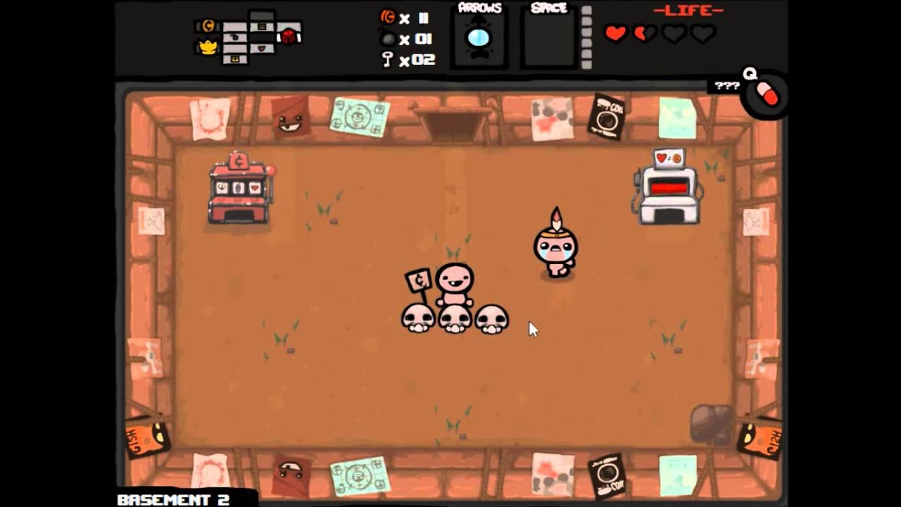 spacecow60 Plays... Binding of Isaac: Attempt 1 - Part 2 - Lucky Chucky?
