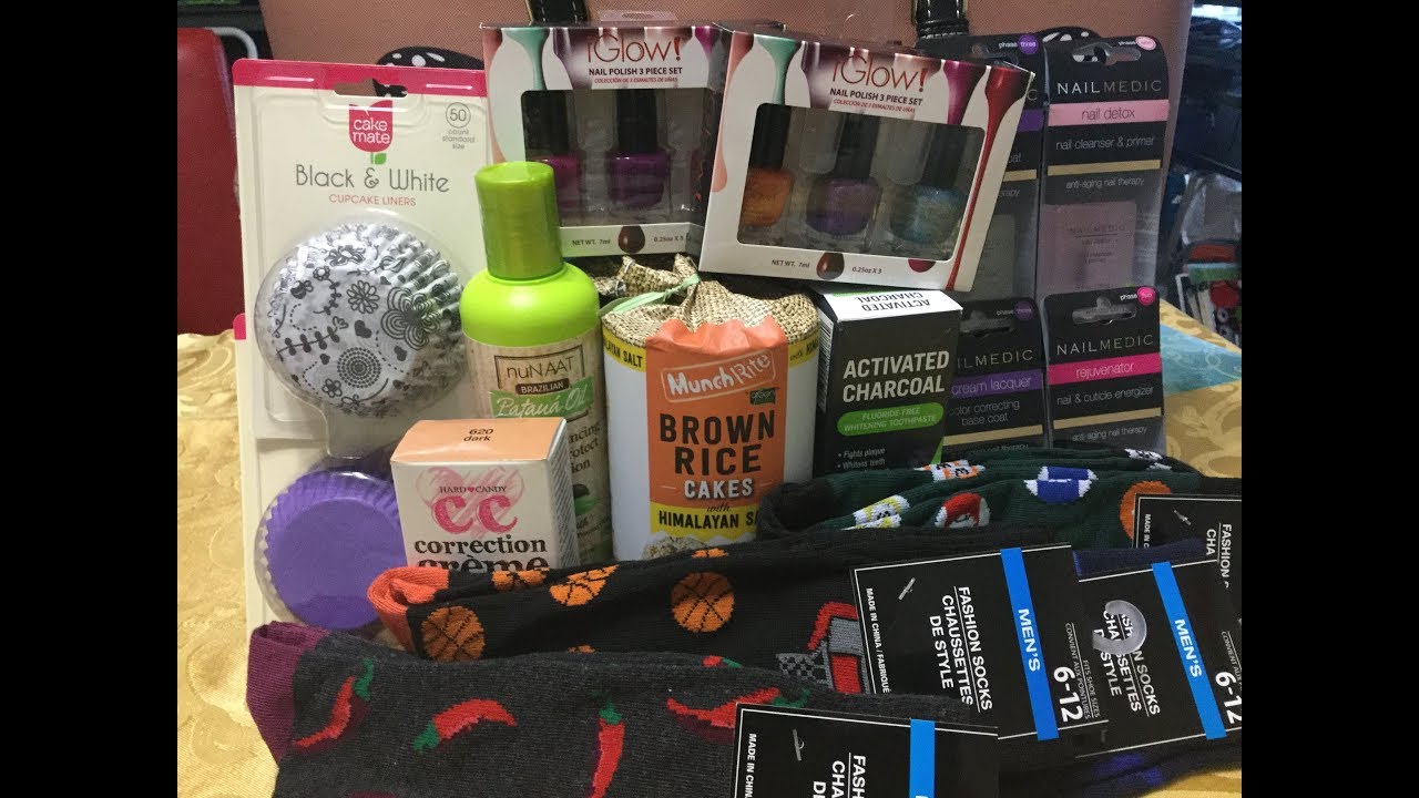 Dollar Tree Haul - iGlow!, Nailmedic, Fun Patterns for Men’s Socks