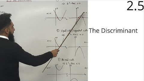 Edexcel AS Level Maths : 2.5 The Discriminant