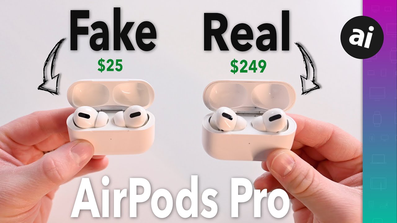 batteri jubilæum mål One of these AirPods Pro is FAKE! - YouTube