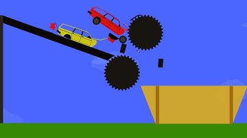 Car Destruction Crashes Compilation #6 - Algodoo