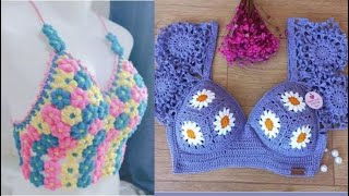 🌈Top Verano Tejido a Crochet❤❤❤