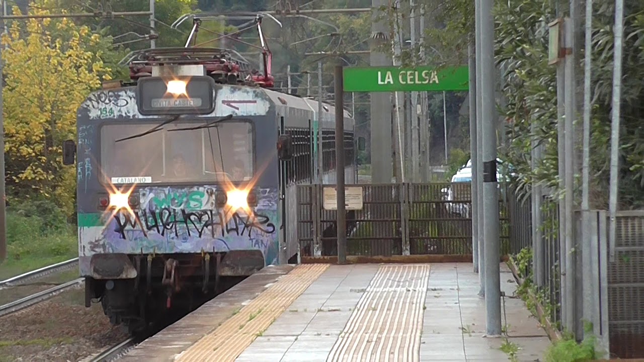 Ferrocarril Roma Viterbo Unidad 154 Con Destino Catalano En La Celsa