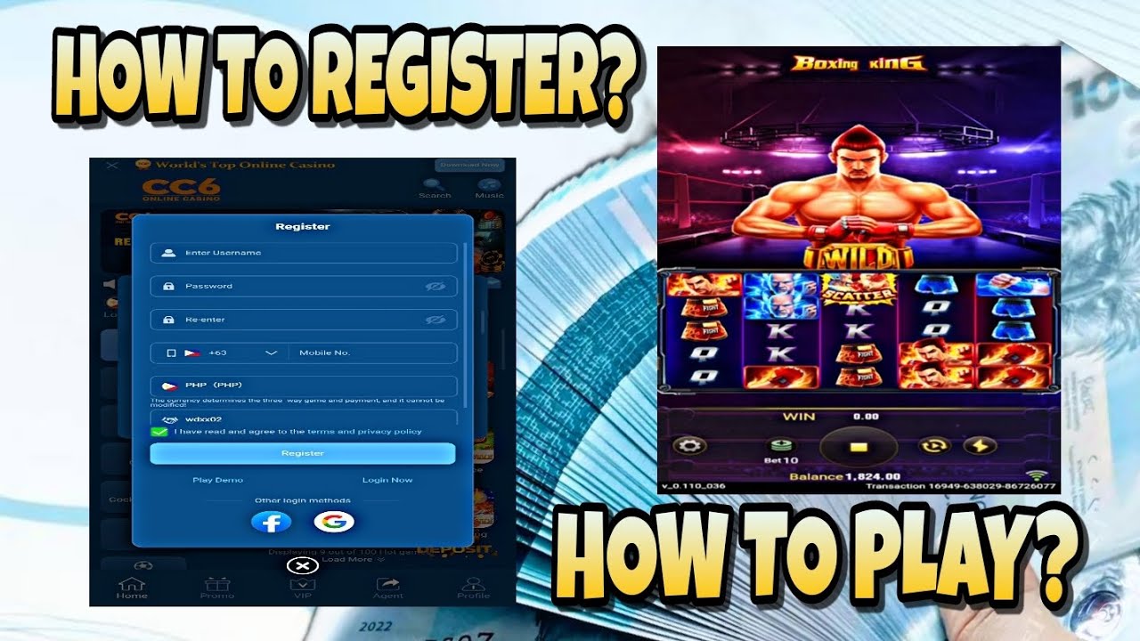 NEW SITE HOW TO REGISTER AND HOW TO PLAY || CC6 || COMMENT YOUR GCASH ...