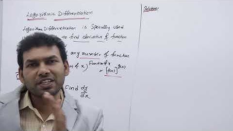 logarithmic Differentiation(Diploma M-1 & Inter) @VATAMBEDUSRAVANKUMAR