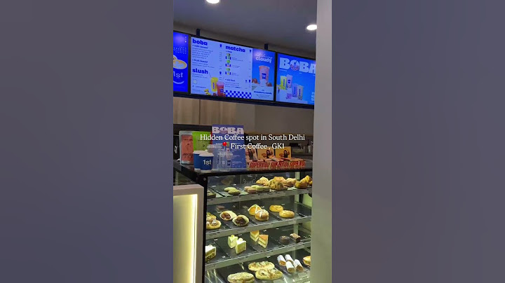 South Delhi's Secret Coffee Gem! 🤫 #FirstCoffeeGK1 #youtubeshorts #cafehopping #trending #newdelhi