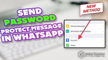 How to send password protected message in WhatsApp 2024 | Initial Solution
