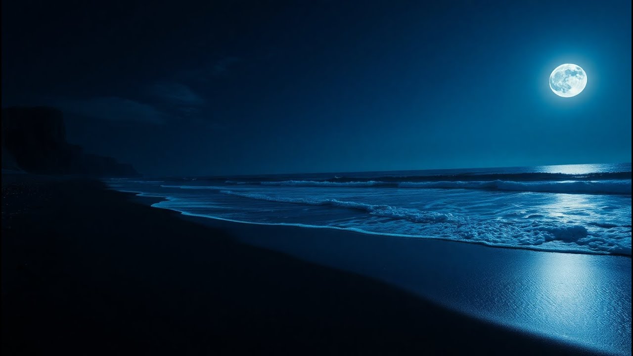 12 Hours All Night Long Ocean Sounds – Deep Sleep Therapy for Stress Relief, Healing and Relaxation