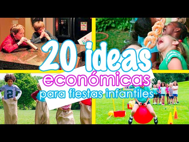 20 ideas fáciles y económicas para entretener a niños en fiestas