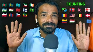 ASMR Counting 1 To 10 in 70 Different Languages [Part 2]